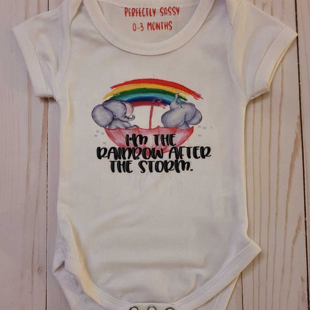 Rainbow Baby Girl Bodysuit